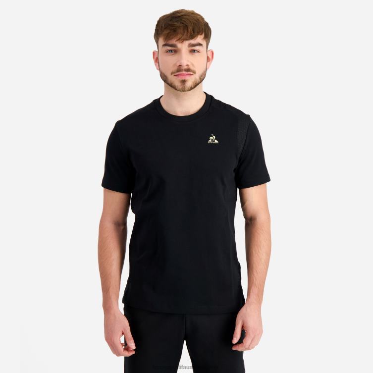 Clothing HVDBF185 Men Le Coq Sportif T-Shirt Black