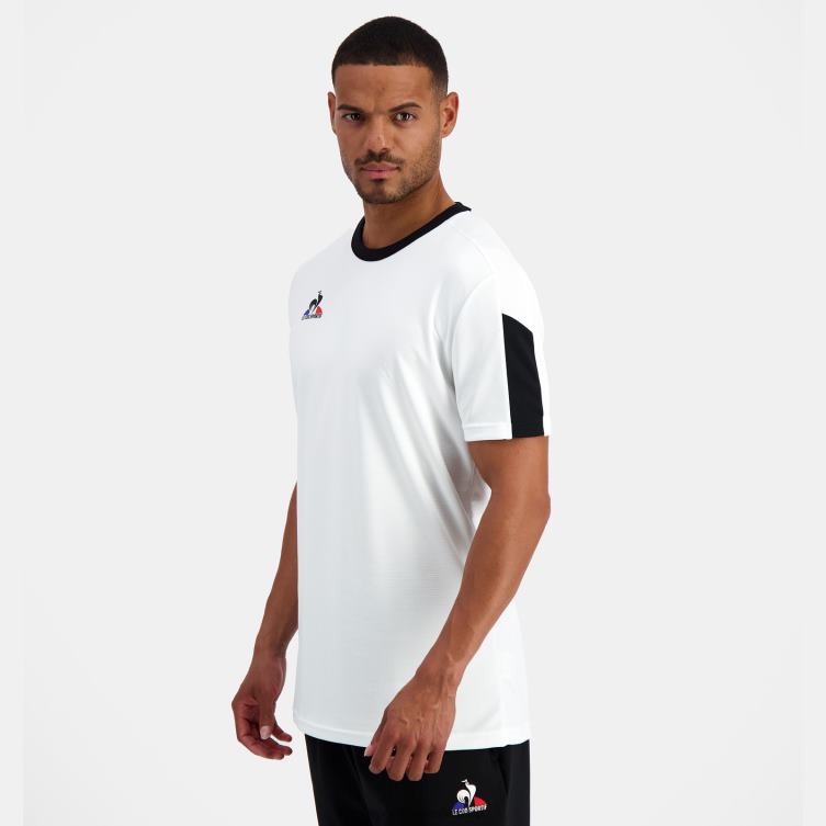 Clothing HVDBF186 Men Le Coq Sportif T-Shirt White