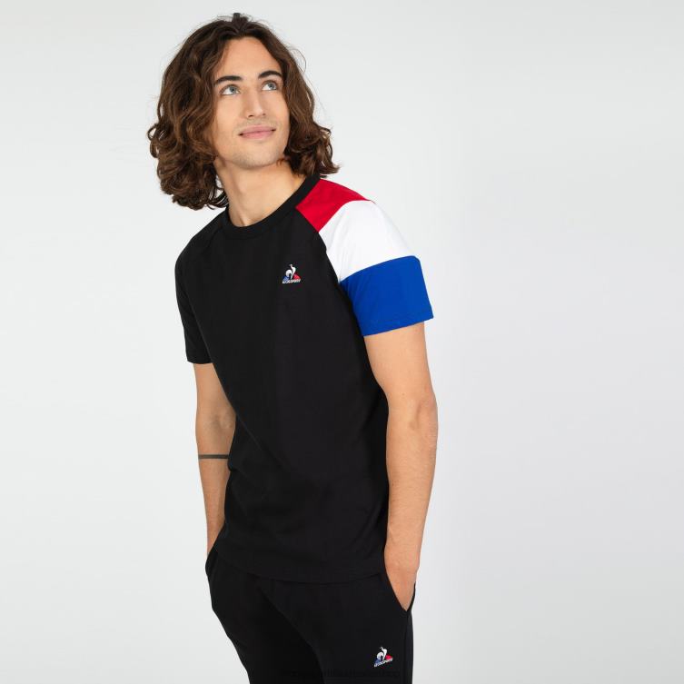 Clothing HVDBF192 Men Le Coq Sportif T-Shirt Black