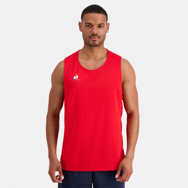Clothing HVDBF196 Men Le Coq Sportif Vest Top Red