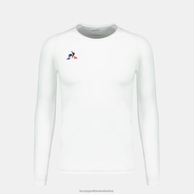 Clothing HVDBF200 Men Le Coq Sportif Long-Sleeve T-Shirt White
