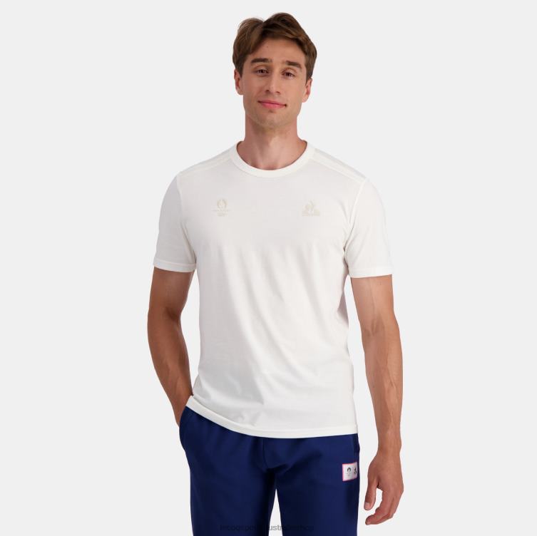 Clothing HVDBF205 Men Le Coq Sportif T-Shirt White