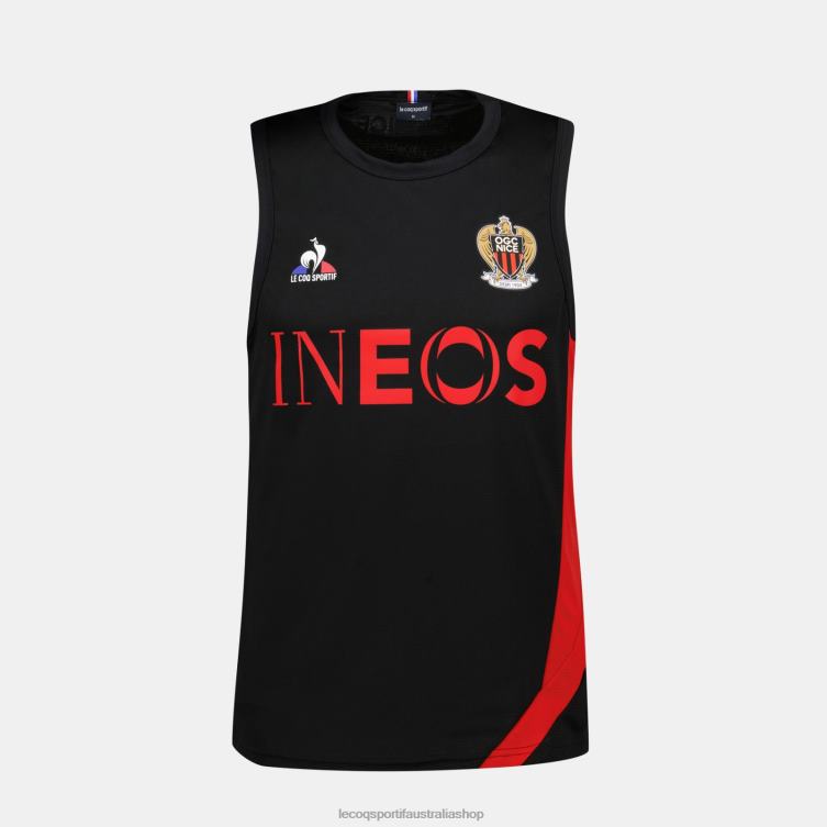 Clothing HVDBF207 Men Le Coq Sportif Vest Top Black