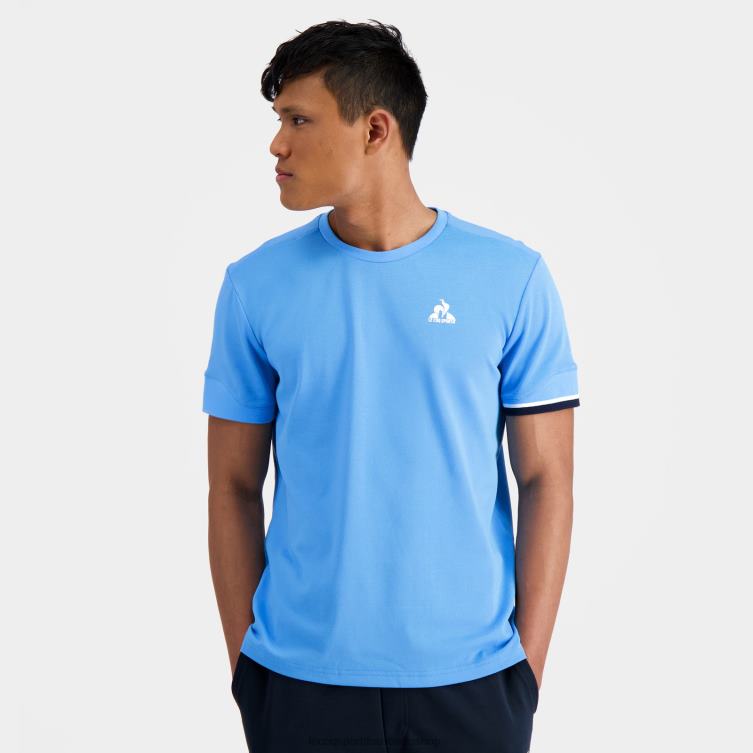 Clothing HVDBF209 Men Le Coq Sportif T-Shirt Blue