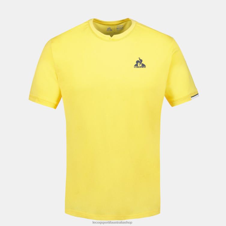 Clothing HVDBF211 Men Le Coq Sportif T-Shirt Yellow