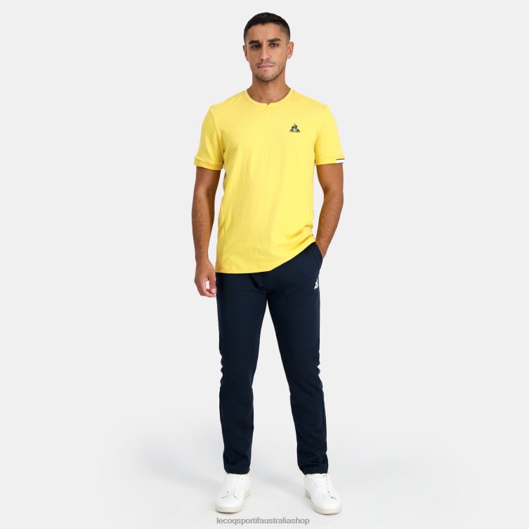 Clothing HVDBF211 Men Le Coq Sportif T-Shirt Yellow