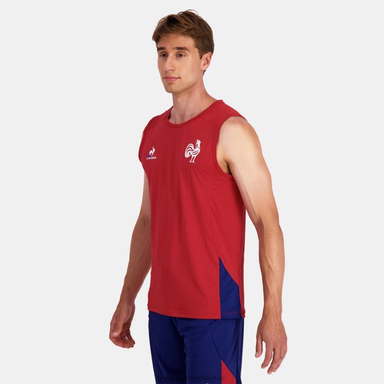 Clothing HVDBF214 Men Le Coq Sportif Vest Top Red