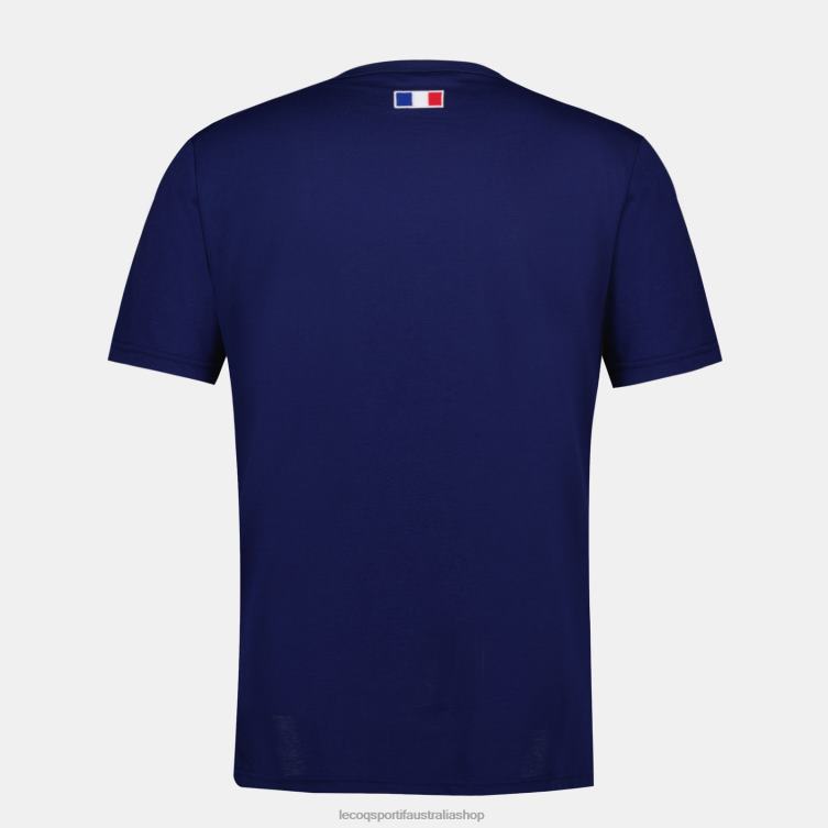 Clothing HVDBF216 Men Le Coq Sportif T-Shirt Blue