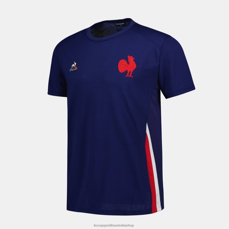 Clothing HVDBF216 Men Le Coq Sportif T-Shirt Blue
