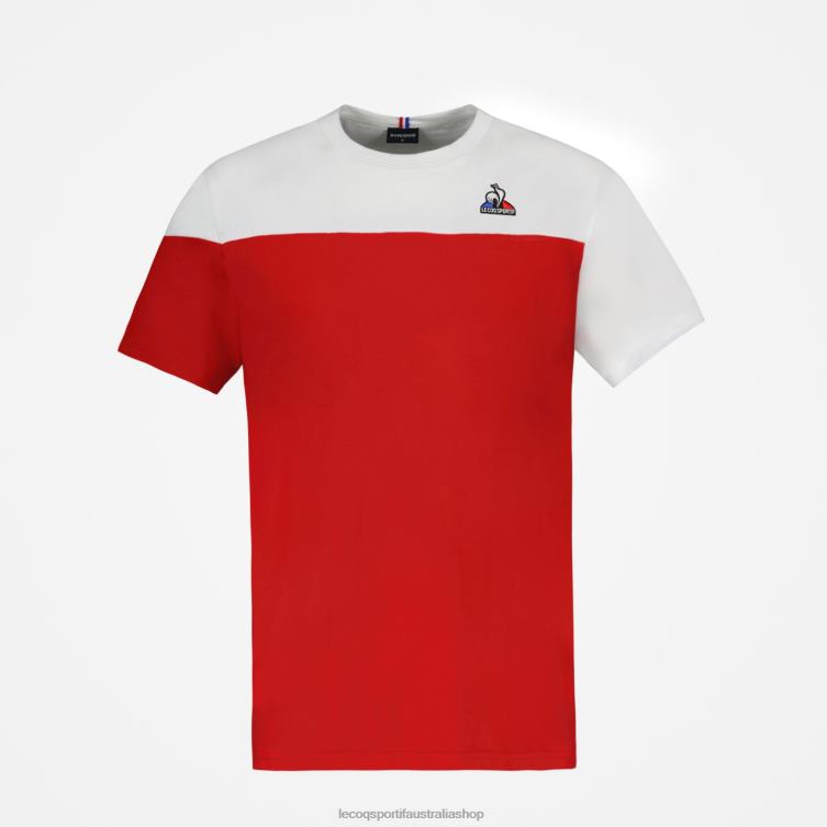 Clothing HVDBF446 Men Le Coq Sportif T-Shirt Red