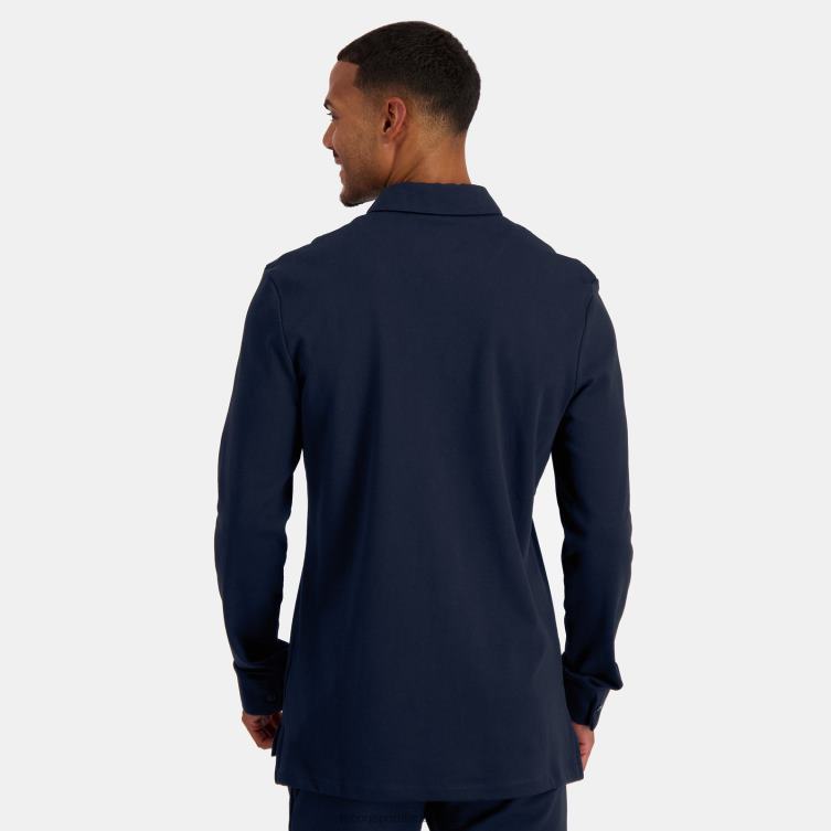 Clothing HVDBF460 Men Le Coq Sportif Shirt Blue