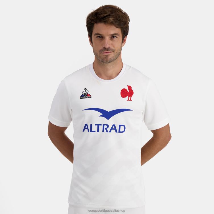 Clothing HVDBF476 Men Le Coq Sportif Jersey White