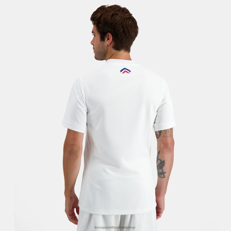 Clothing HVDBF476 Men Le Coq Sportif Jersey White