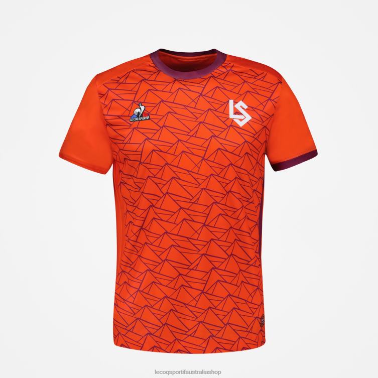 Clothing HVDBF479 Men Le Coq Sportif Jersey Orange