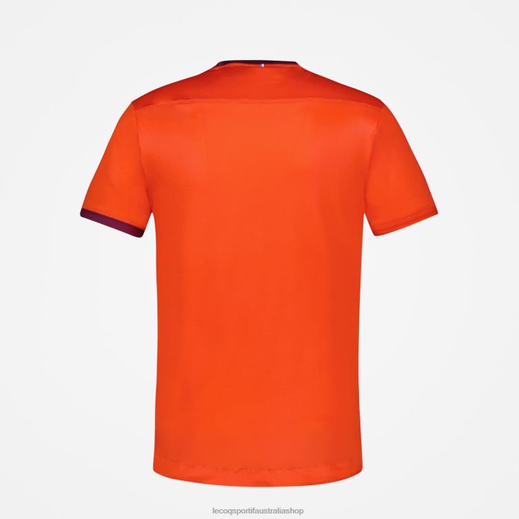 Clothing HVDBF479 Men Le Coq Sportif Jersey Orange