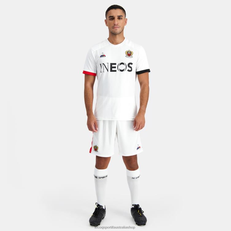 Clothing HVDBF697 Men Le Coq Sportif Jersey White