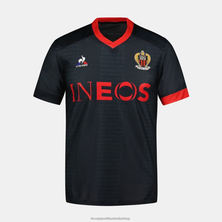 Clothing HVDBF702 Men Le Coq Sportif Jersey Black