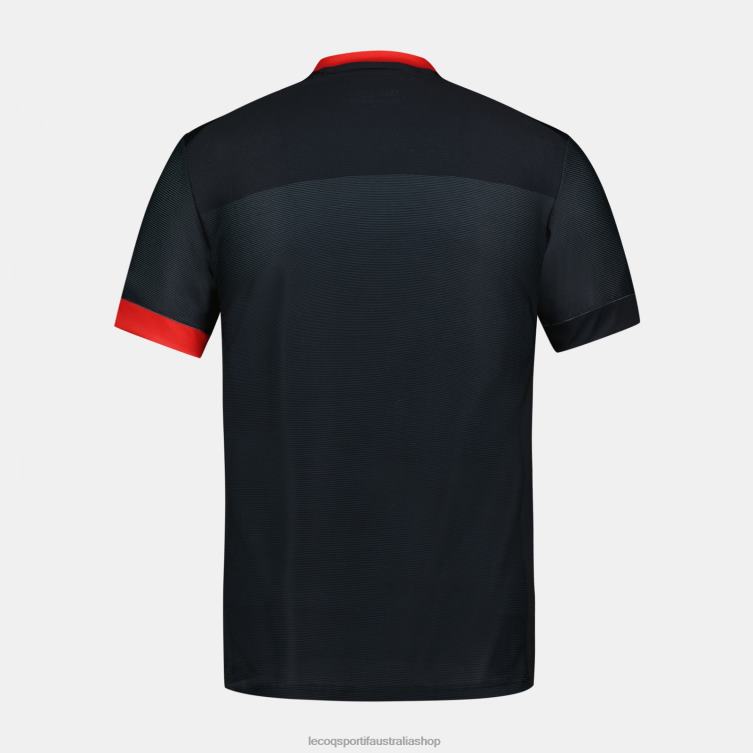 Clothing HVDBF702 Men Le Coq Sportif Jersey Black