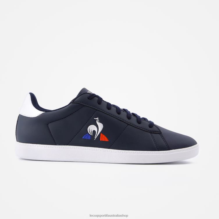 Shoes HVDBF587 Men Le Coq Sportif Shoe Courtset Blue