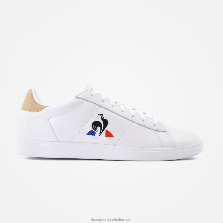 Shoes HVDBF589 Men Le Coq Sportif Shoe Courtset White