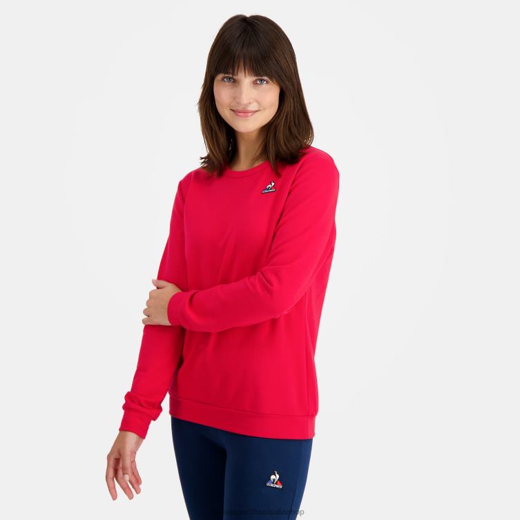 Clothing HVDBF595 Women Le Coq Sportif Sweatshirt Red