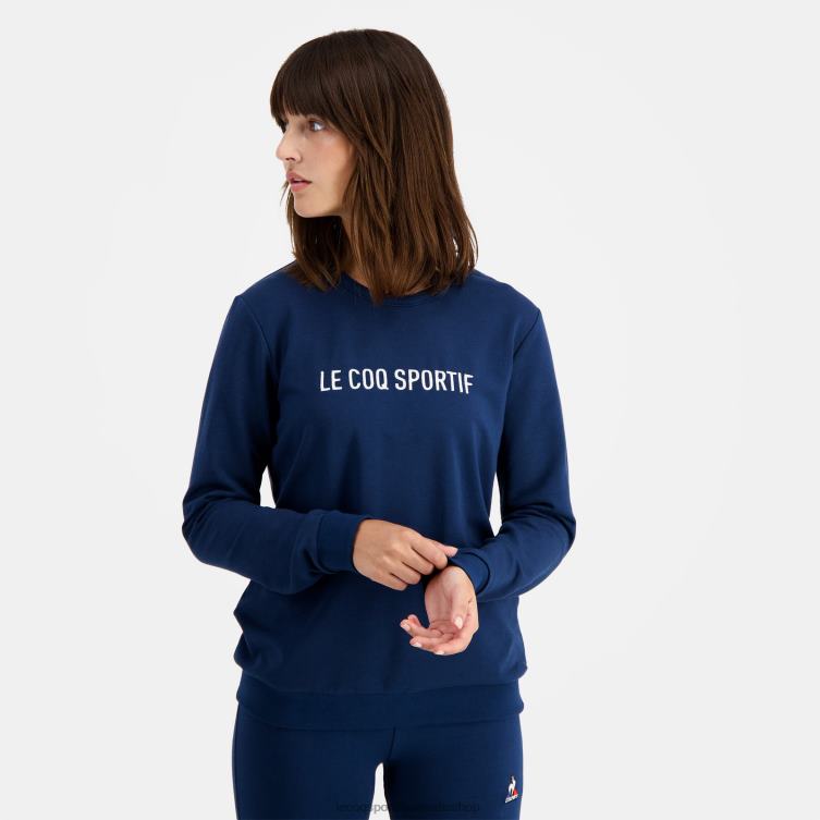 Clothing HVDBF597 Women Le Coq Sportif Sweatshirt Blue