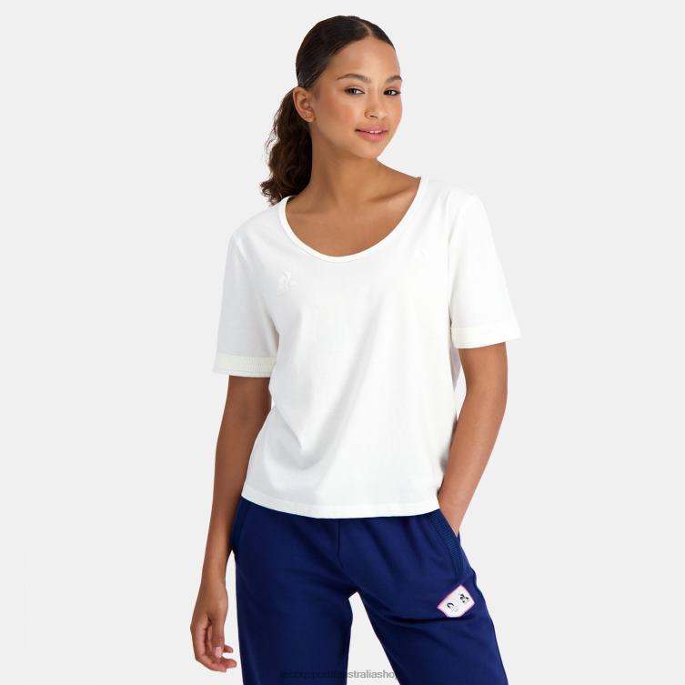 Clothing HVDBF341 Women Le Coq Sportif T-Shirt White
