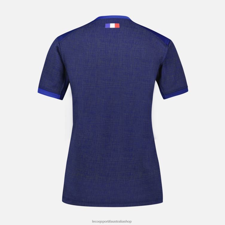 Clothing HVDBF349 Women Le Coq Sportif Replica Jersey Xv De France - Rugby World Cup 2023 Blue