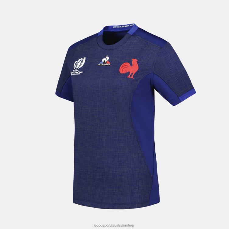Clothing HVDBF349 Women Le Coq Sportif Replica Jersey Xv De France - Rugby World Cup 2023 Blue