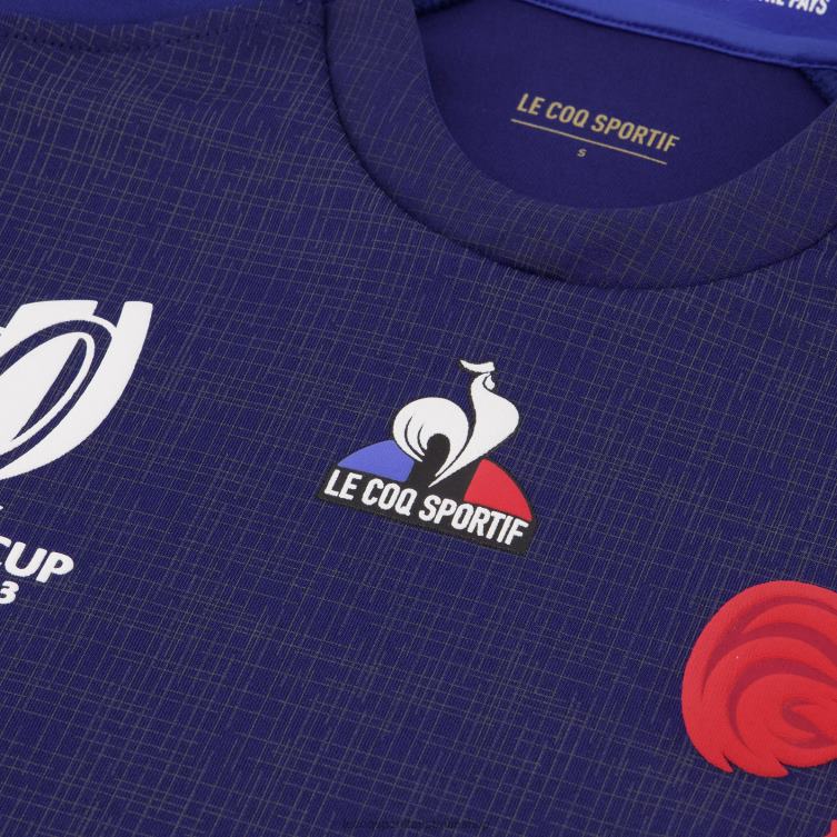 Clothing HVDBF349 Women Le Coq Sportif Replica Jersey Xv De France - Rugby World Cup 2023 Blue