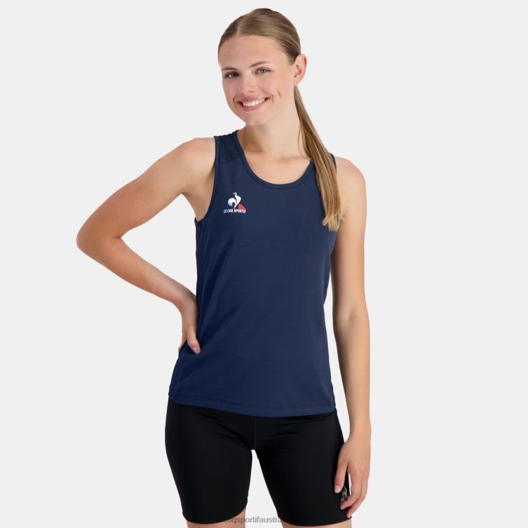 Clothing HVDBF350 Women Le Coq Sportif Vest Top Blue
