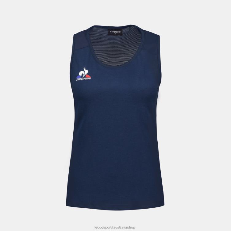 Clothing HVDBF350 Women Le Coq Sportif Vest Top Blue