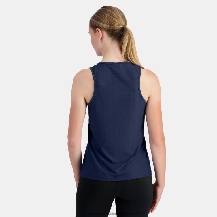 Clothing HVDBF350 Women Le Coq Sportif Vest Top Blue