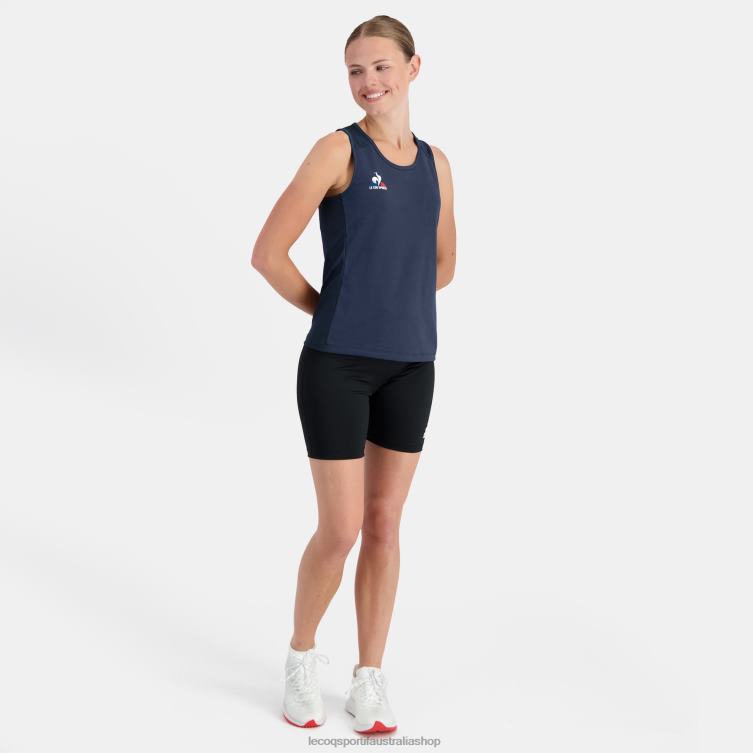 Clothing HVDBF350 Women Le Coq Sportif Vest Top Blue