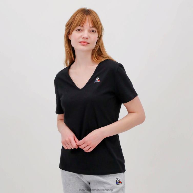 Clothing HVDBF360 Women Le Coq Sportif T-Shirt Black