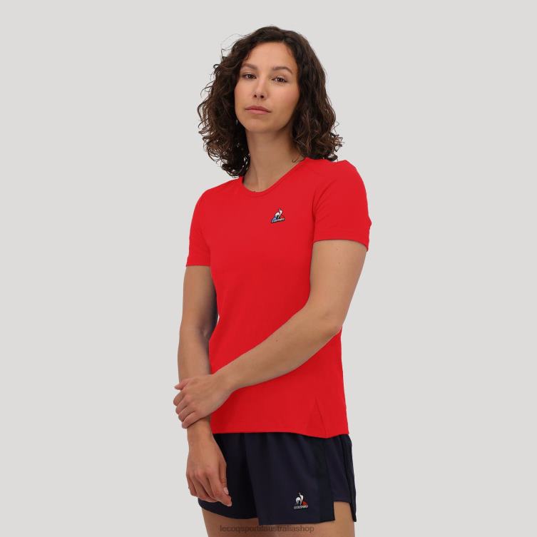 Clothing HVDBF600 Women Le Coq Sportif T-Shirt Red