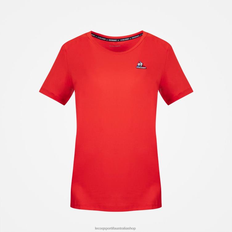 Clothing HVDBF600 Women Le Coq Sportif T-Shirt Red