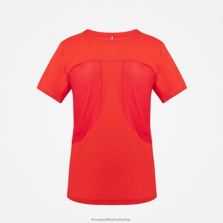 Clothing HVDBF600 Women Le Coq Sportif T-Shirt Red