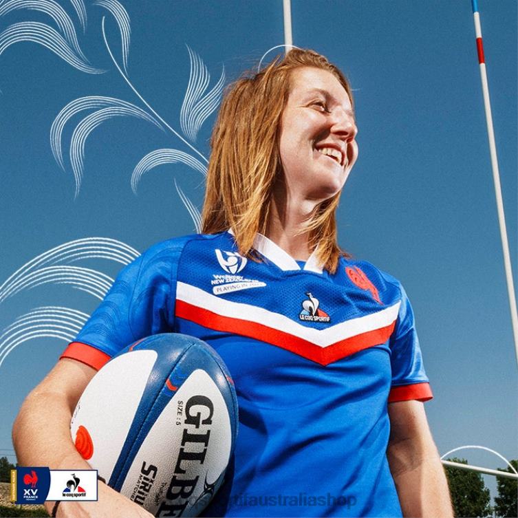 Clothing HVDBF601 Women Le Coq Sportif Jersey Blue