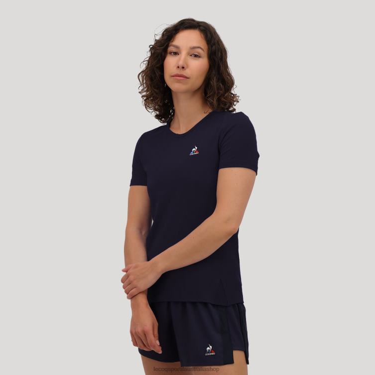 Clothing HVDBF602 Women Le Coq Sportif T-Shirt Blue