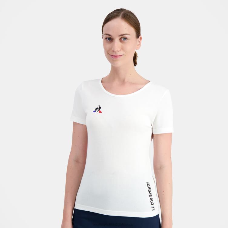 Clothing HVDBF608 Women Le Coq Sportif T-Shirt White