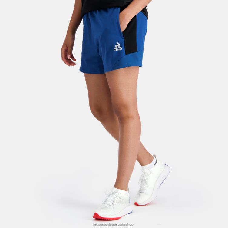 Clothing HVDBF331 Women Le Coq Sportif Shorts Blue