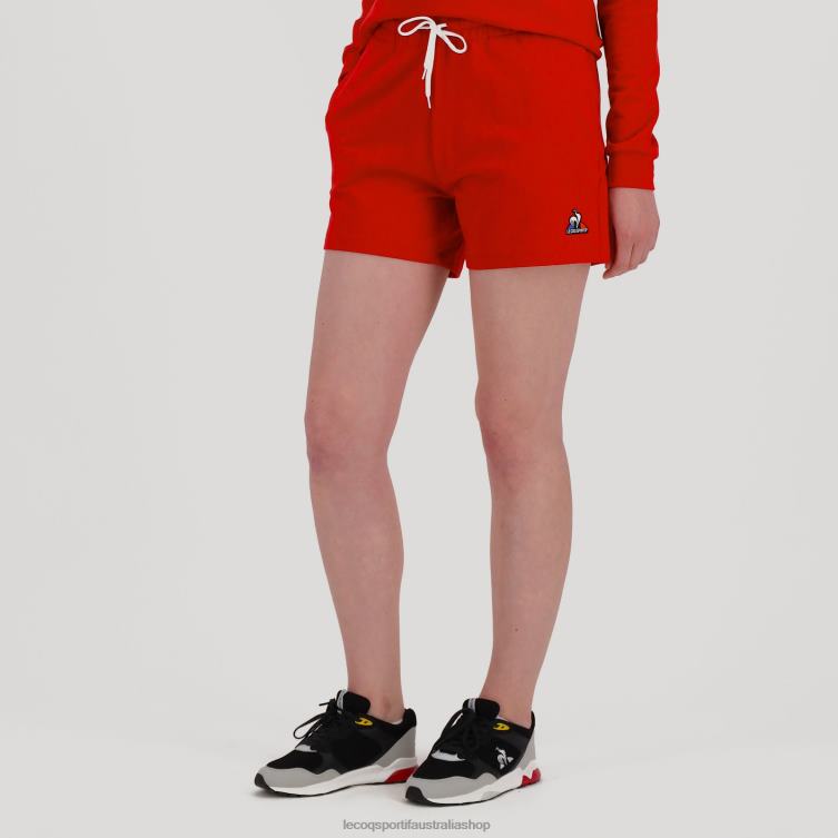 Clothing HVDBF611 Women Le Coq Sportif Shorts Red